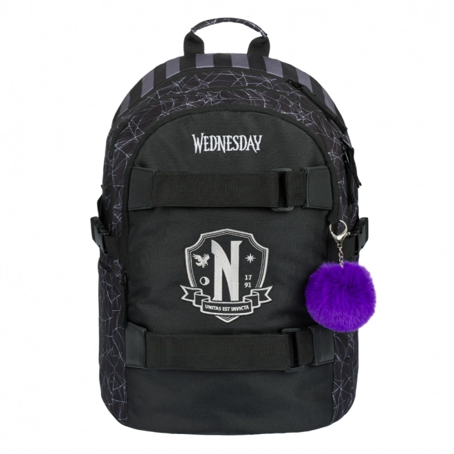 BAAGL Sac à dos scolaire Skate Wednesday Nevermore