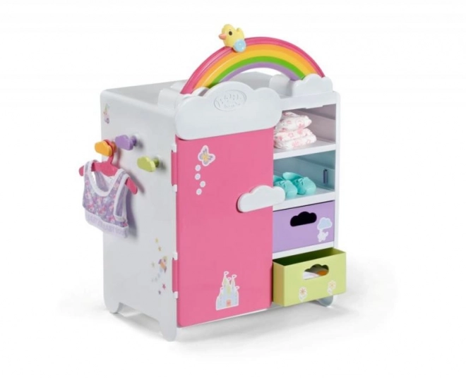 Armoire arc-en-ciel pour poupées BABY born