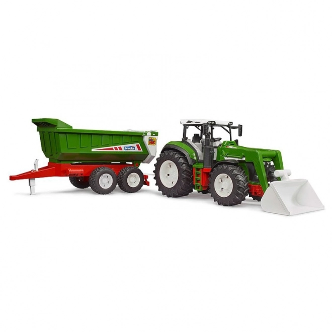 Bruder Tracteur ROADMAX avec chargeur frontal et remorque