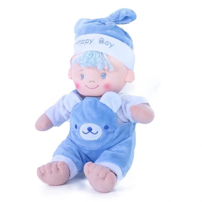 Poupée en tissu 25 cm mimi bleu e-emballage