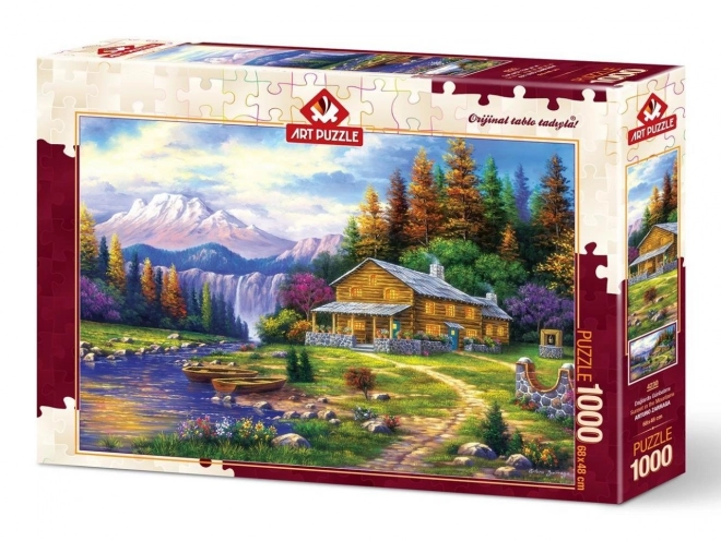 Puzzle Coucher de soleil en montagne 1000 pièces