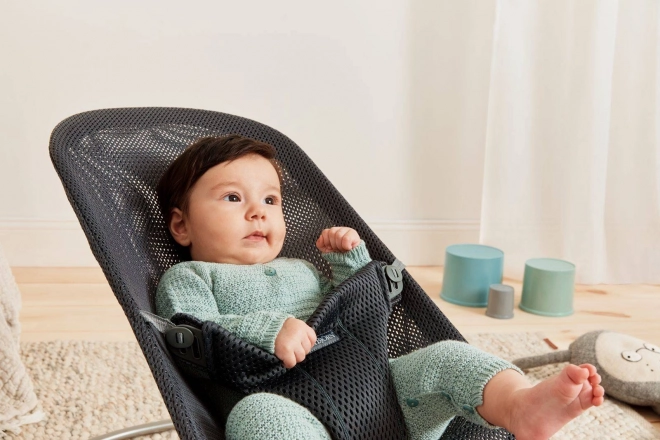 BABYBJÖRN - Transat BLISS MESH - Rose Perle – Anthracite