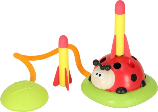 Jeu sportif pour enfants 3 en 1 : corde à sauter, lancer sur cible, lanceur de coccinelle