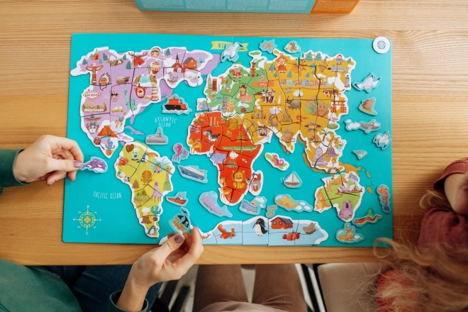 Jeu magnétique Carte du Monde