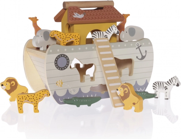 Puzzle encastrable en bois Arche, Wood