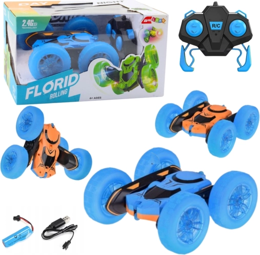 Voiture RC cascade 360° – bleu