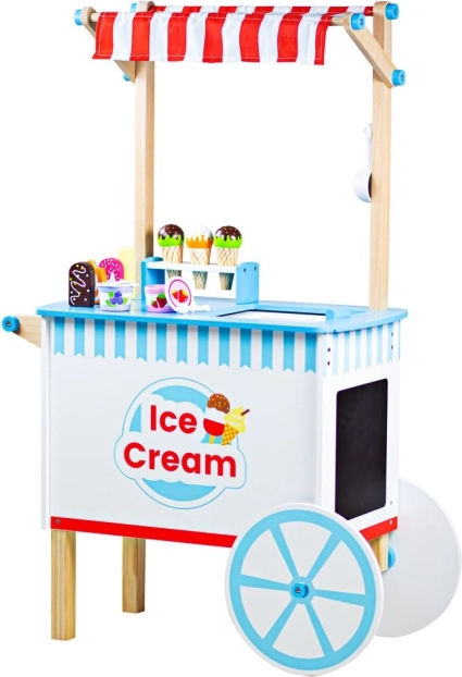 Chariot à glaces en bois BIGJIGS TOYS