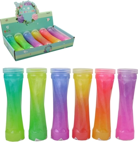 Bouteille avec slime putty en pâte à modeler 19 × 5 cm, 6 couleurs