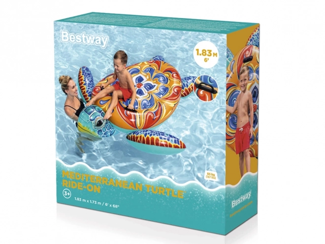 Matelas gonflable Bestway avec poignées Tortue Majolique