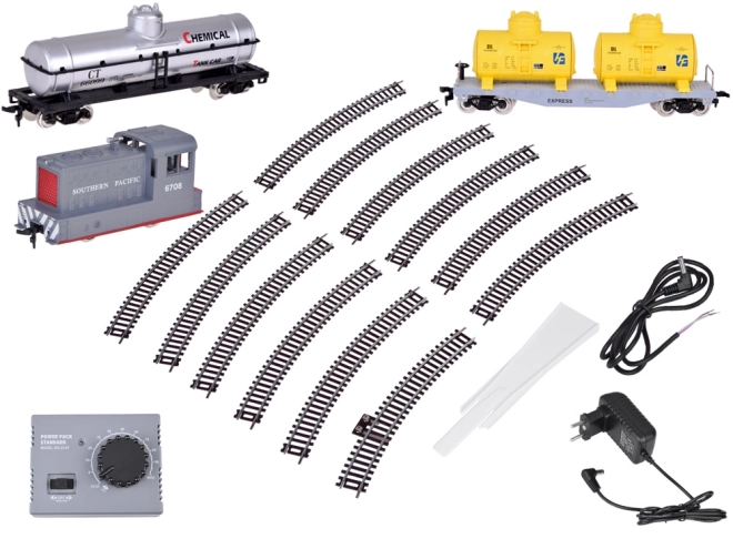Ensemble électrique avec unité de contrôle et train de marchandises