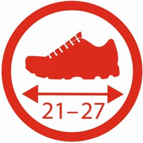 Réglage facile pour les pointures 21–27