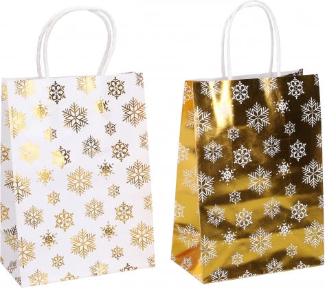 Sac cadeau S 16 × 21 × 8 cm – motif de Noël