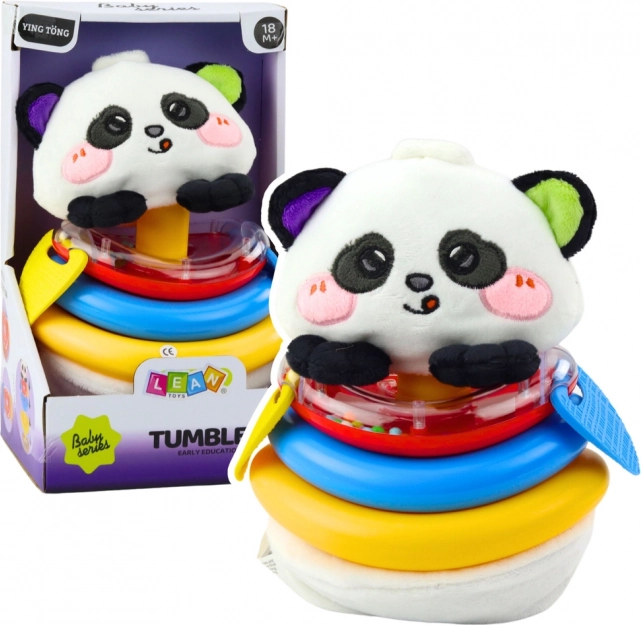 Jouet culbuto avec anneaux Panda