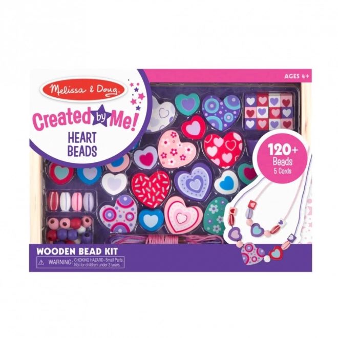 Ensemble créatif de perles Cœurs - Melissa & Doug
