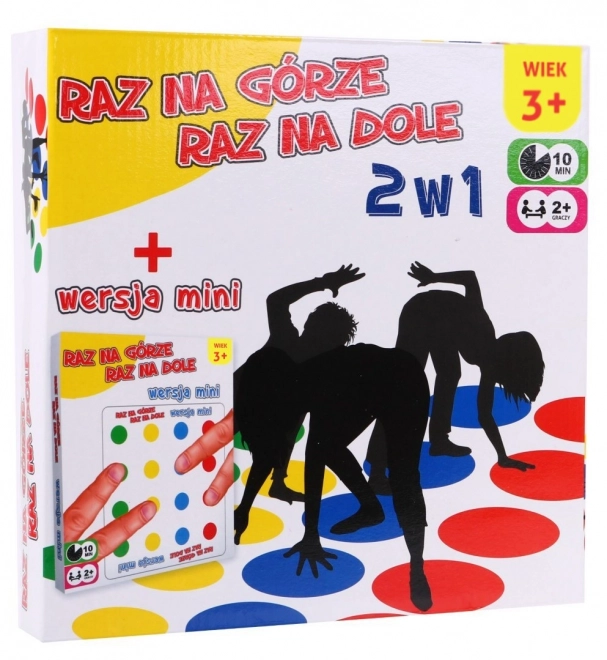 De haut en bas, de bas en haut 2 en 1 pour enfants 3+ Jeu d'arcade + Tapis avec roues + Shuffleboard + Mini version à doigts