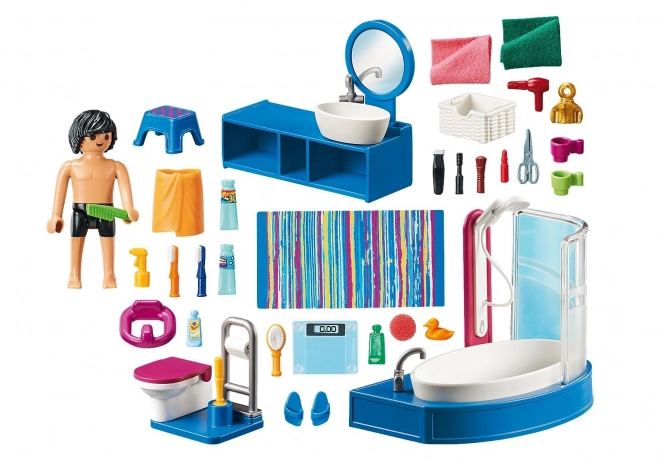 Salle de bain avec baignoire Playmobil Dollhouse