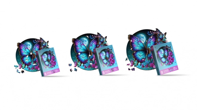 EscapeWelt Puzzle luminescent en bois Papillon 500 pièces
