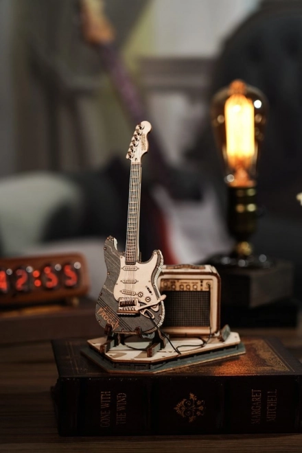Puzzle 3D en bois RoboTime - Guitare Électrique