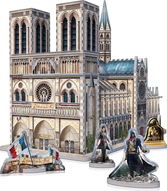 Puzzle 3D Assassin's Creed Unity : Cathédrale Notre-Dame 860 pièces