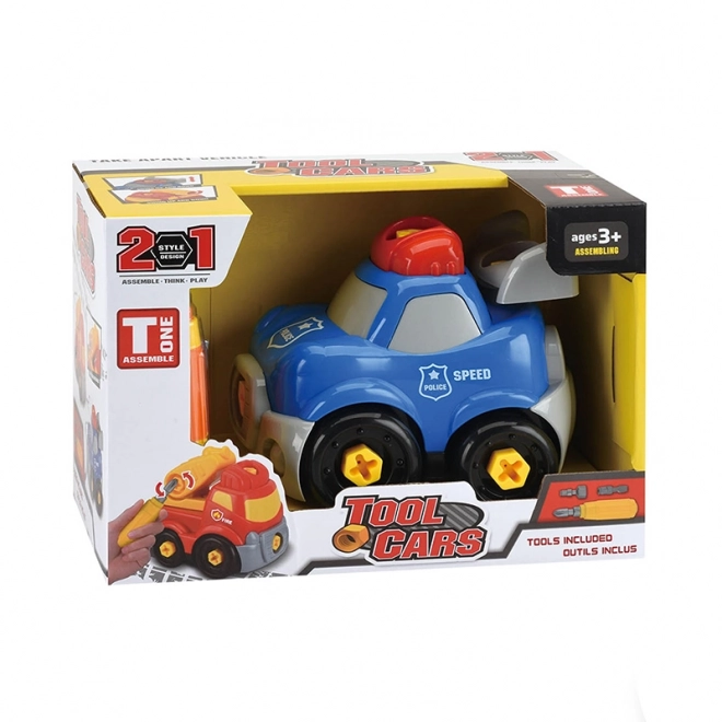 Voiture de police à visser avec accessoires