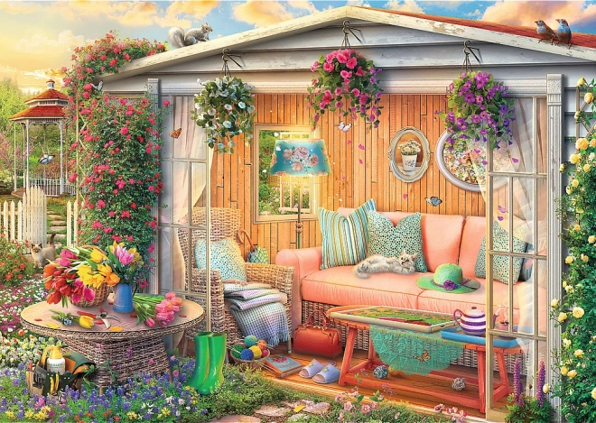 TREFL Puzzle Premium Plus Tea Time : Mon endroit préféré 1000 pièces