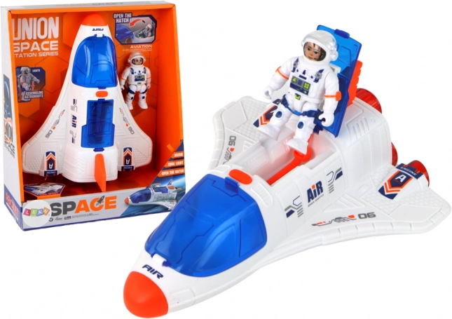 Mission cosmique – fusée avec astronaute, 2 pièces