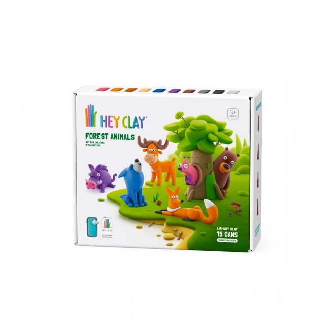 Hey Clay ensemble de pâte à modeler Animaux des bois