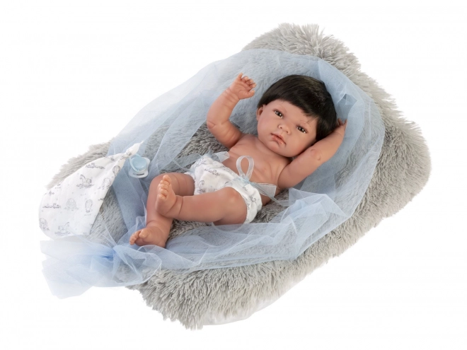 Poupée réaliste bébé Llorens Nouveau-Né Garçon avec corps tout vinyle 40 cm