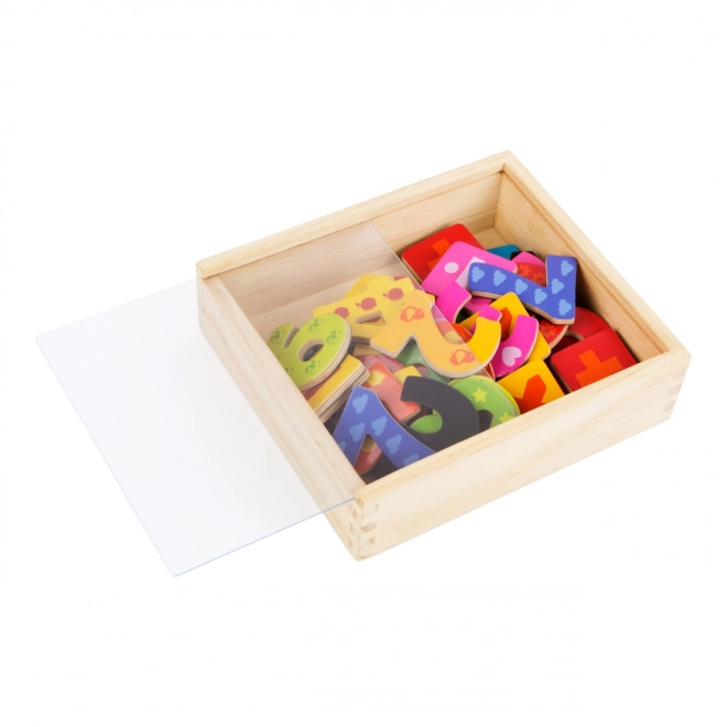 Small Foot chiffres magnétiques colorés en bois 40 pièces