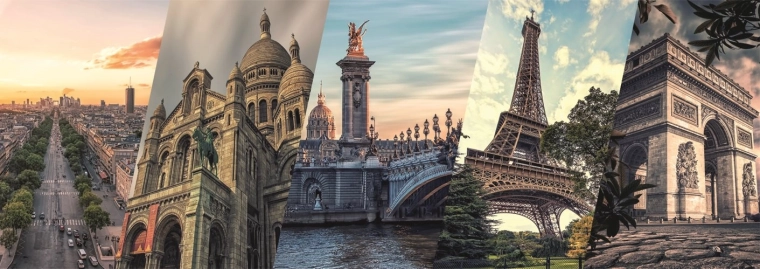 Puzzle panoramique Paris collage 2000 pièces DINO