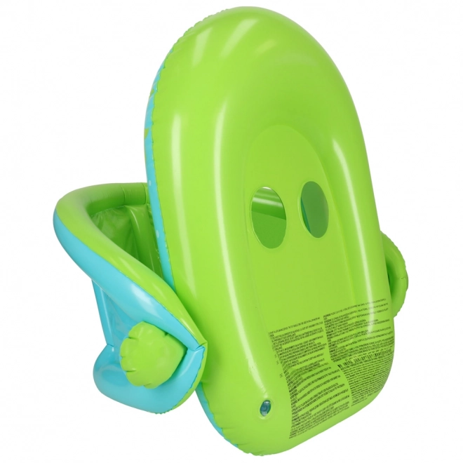 Cercle flottant gonflable vert avec visière BESTWAY pour bébés