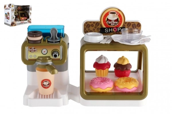 Jouet pour enfants Café avec machine à café et pâtisseries