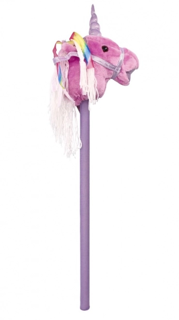 Licorne à bascule sur bâton Rosa