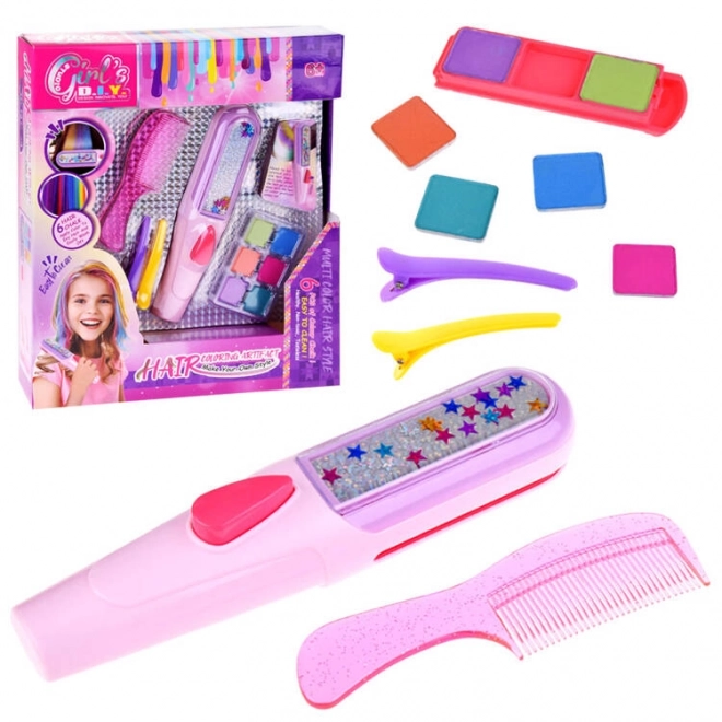 Ensemble de craies colorées pour teinture des cheveux