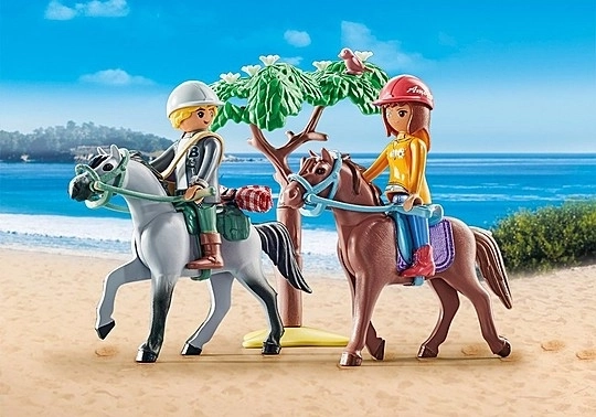 Figurines équestres ensemble 71470 Excursion à cheval sur la plage avec Amélie et Ben