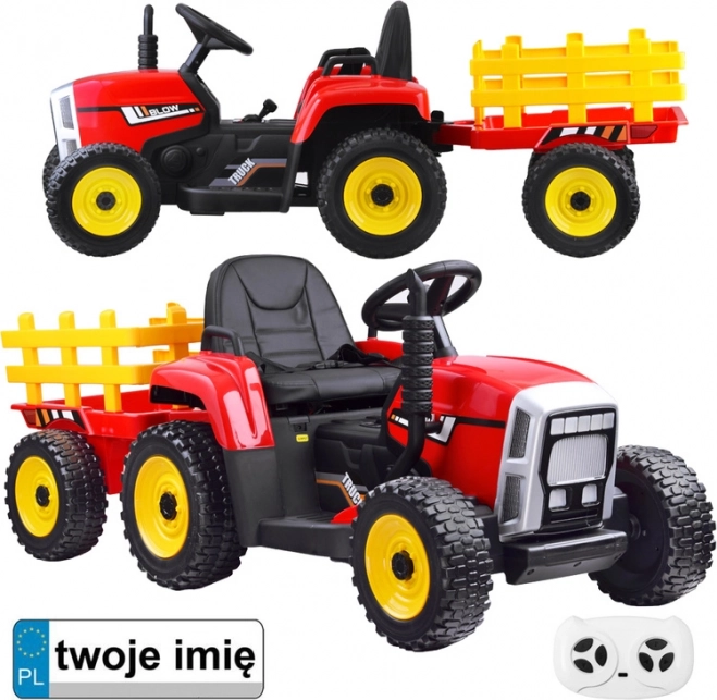 Tracteur électrique avec remorque et télécommande – Tracteur