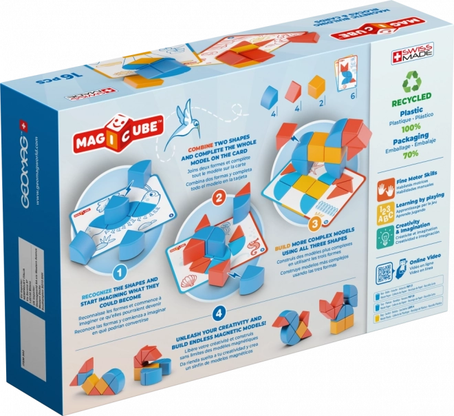 Blocs&Cartes Geomag Magicube 16 pièces