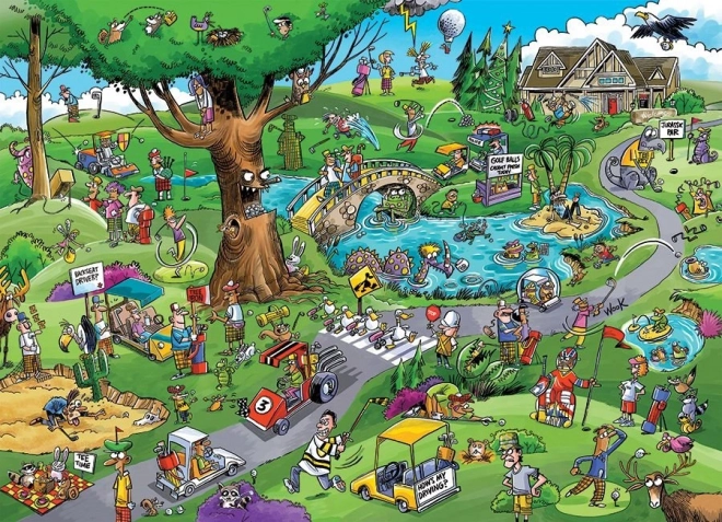 Puzzle DoodleTown : Golf typique 1000 pièces
