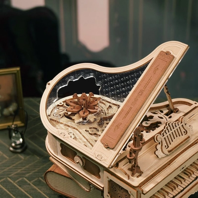 RoboTime 3D Puzzle mécanique en bois Piano Magique (entraînement électrique)