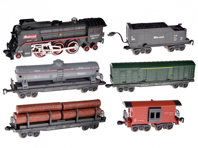 Train électrique 185x99cm la fumée s'évapore effet sonore RC0622