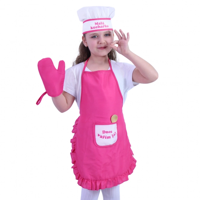 Costume de cuisinier pour enfants avec accessoires - impression tchèque