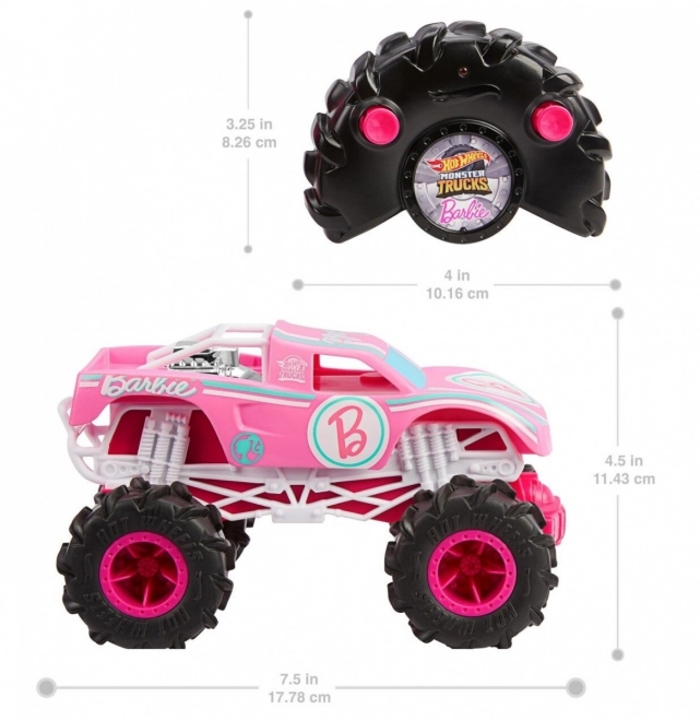 RC Monster Truck Barbie 1:24