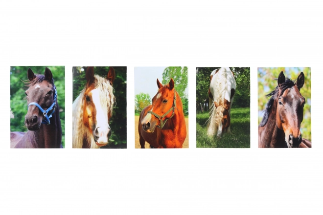 Bloc-notes collé Chevaux MINI 40l 6x8,5 cm