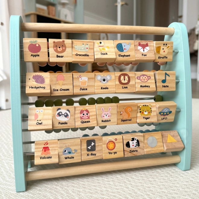 Boulier éducatif en bois et alphabet Tooky Toy