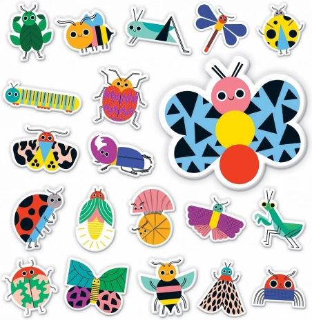 Motif d’insectes joyeux pour stimuler la créativité