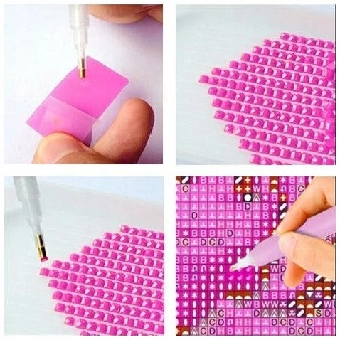 Kit de peinture à diamant - perroquets amoureux