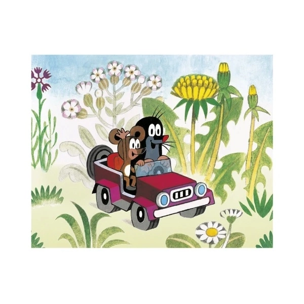 Cubes Krtek et transport - Cubes en bois avec images