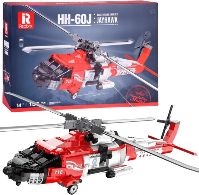 Kit de construction de l’hélicoptère de sauvetage Sikorsky HH-60J Jayhawk, 1137 pièces