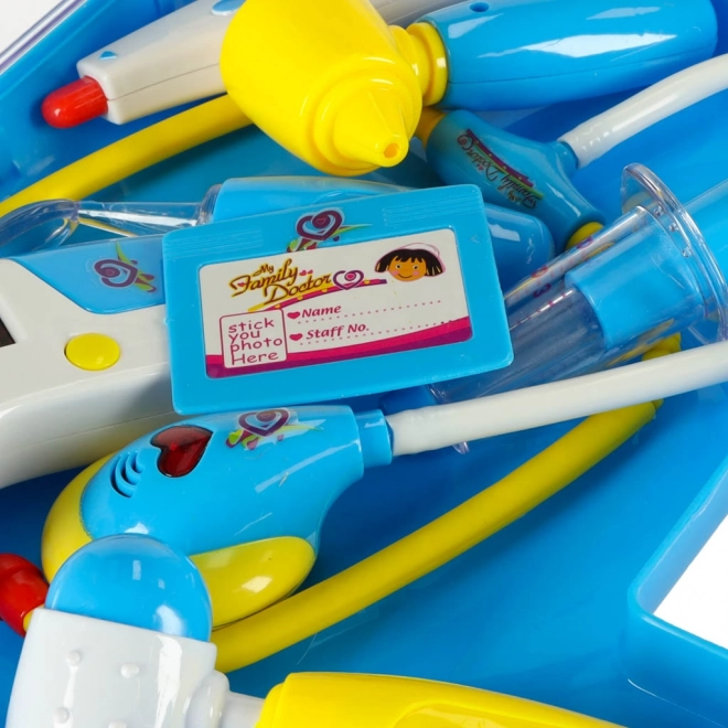 Ensemble de docteur pour enfants dans une valise - bleu