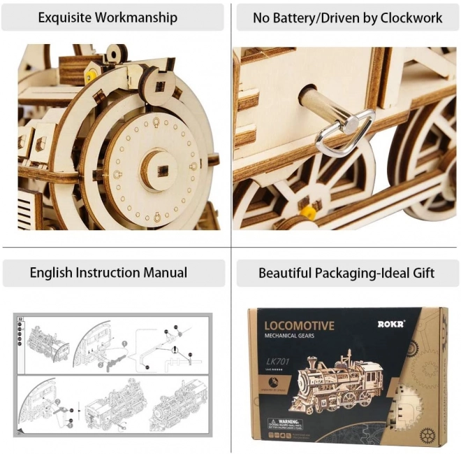 Locomotive - Kit de construction en bois 3D